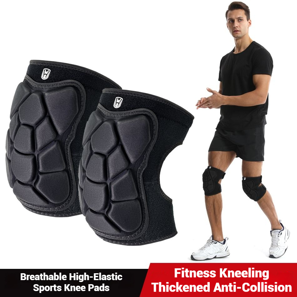 Mountain Biking Elbow Pads - WOSWEIR-大人用戦術スポーツ膝パッド スキートレーニング用 厚みのある衝突防止ローラースケートひざまずき保護パッド