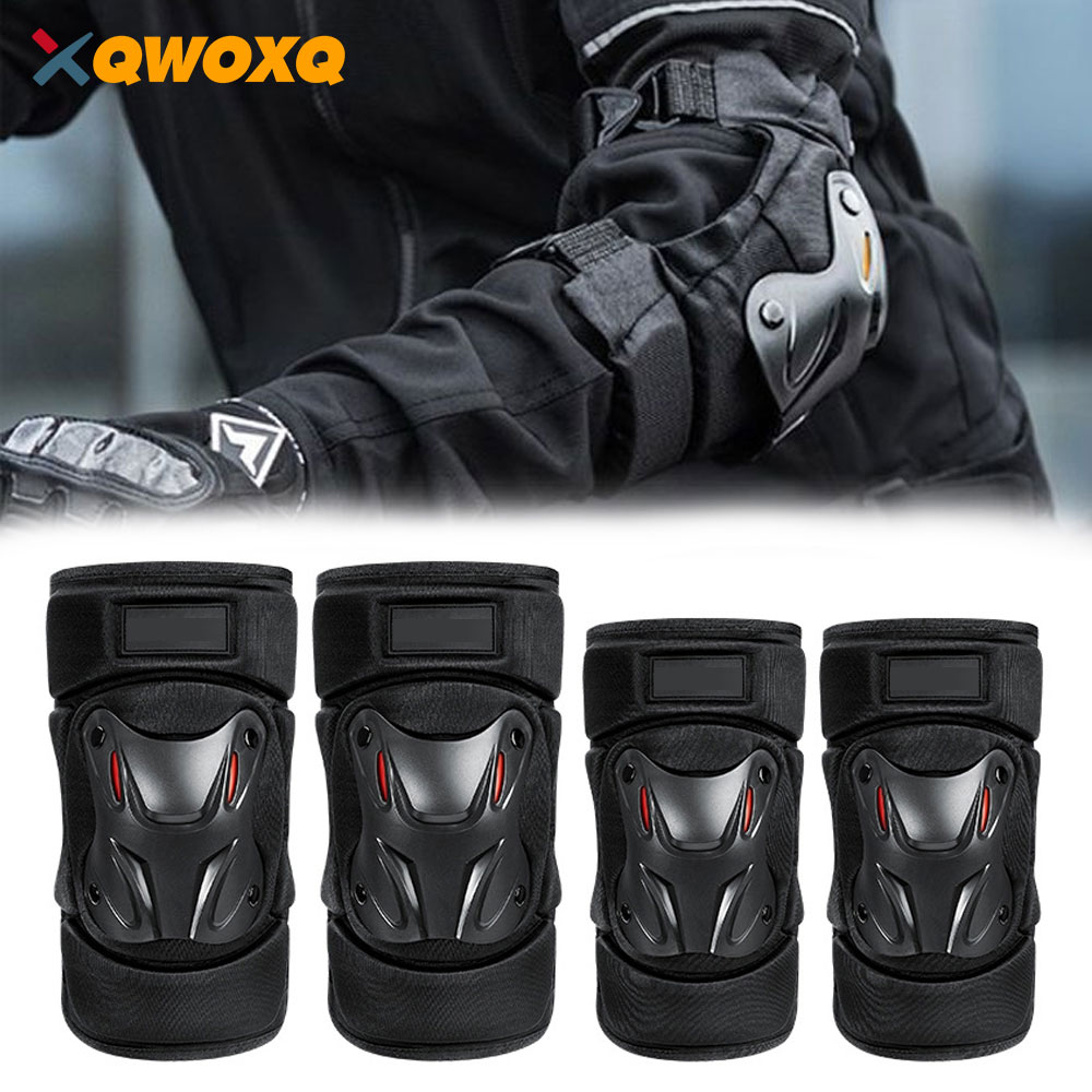 Mountain Biking Elbow Pads - オートバイの膝パッド,肘サポート,オートバイの膝パッド,レースガード保護セット,ライディングプロテクター,モトクロス,1ペア
