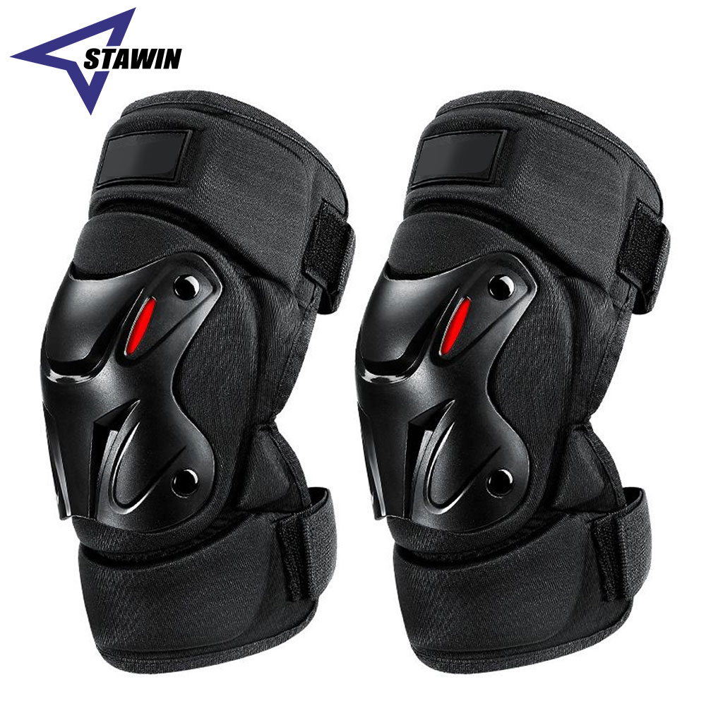 Mountain Biking Elbow Pads - 1 ペア膝ブレース肘保護パッド衝撃吸収保温オートバイ膝肘パッド安全プロテクターアウトドアスポーツ用