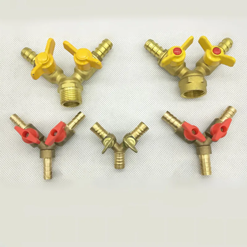 Spoke Nipple Brass - 真ちゅう製のシャットオフボールバルブ,ホース,Yタイプ,3方向パイプ,継手コネクタ,燃料アダプター,ガス,水,油,空気,6, 8, 10, 12mm