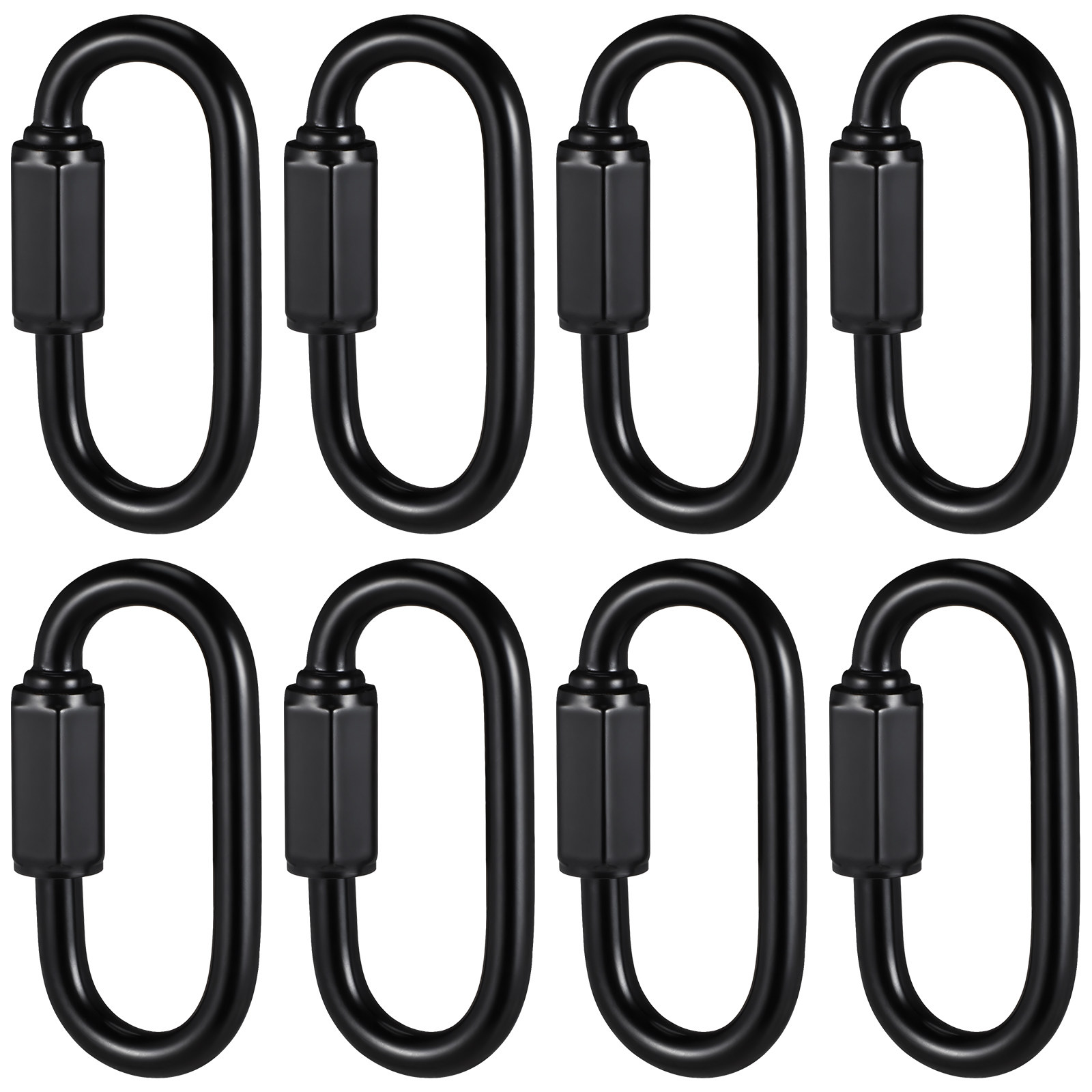 8個入り、ステンレス製、黒色塗装、頑丈なクイックリンク、チェ - Chain Quick Link のレビューと価格