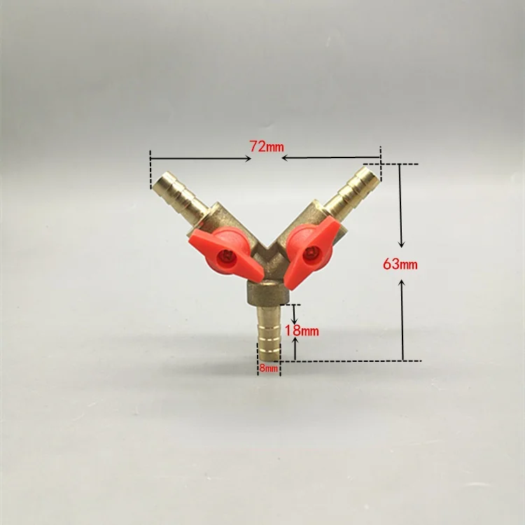 真ちゅう製のシャットオフボールバルブ,ホース,Yタイプ,3方 - Spoke Nipple Brass のレビューと価格